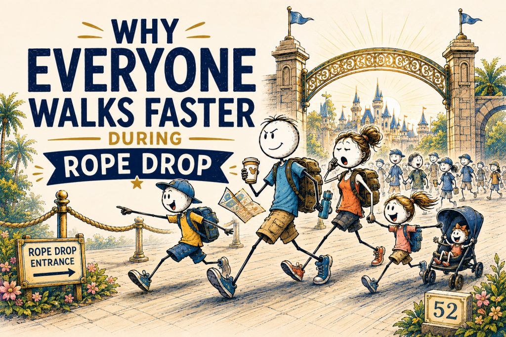Rushing to the rope drop
