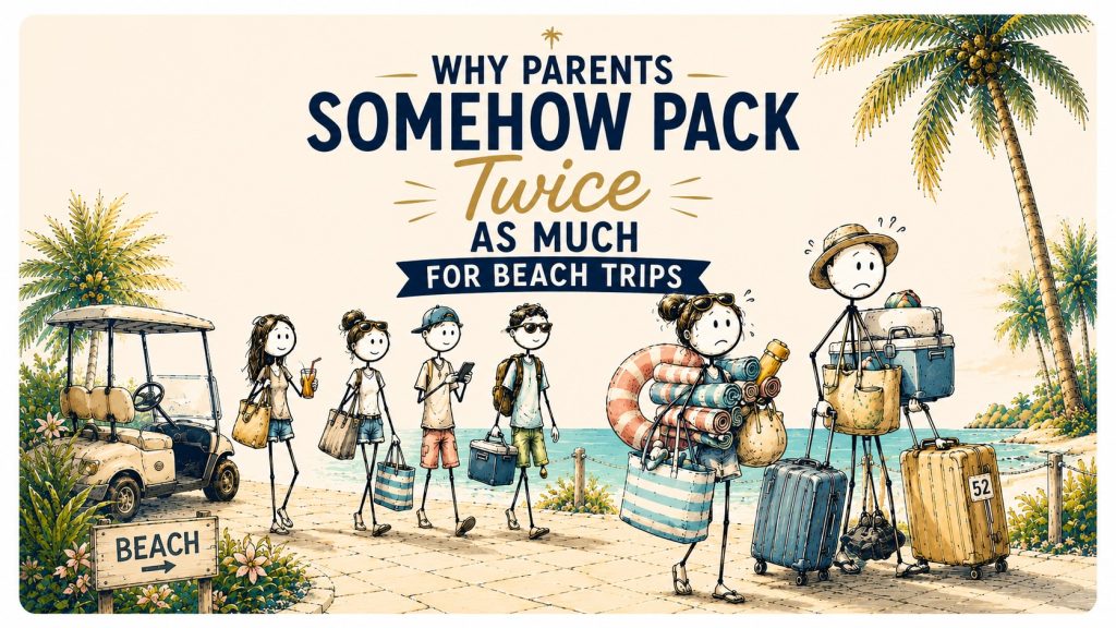 Why parents overpack for the beach