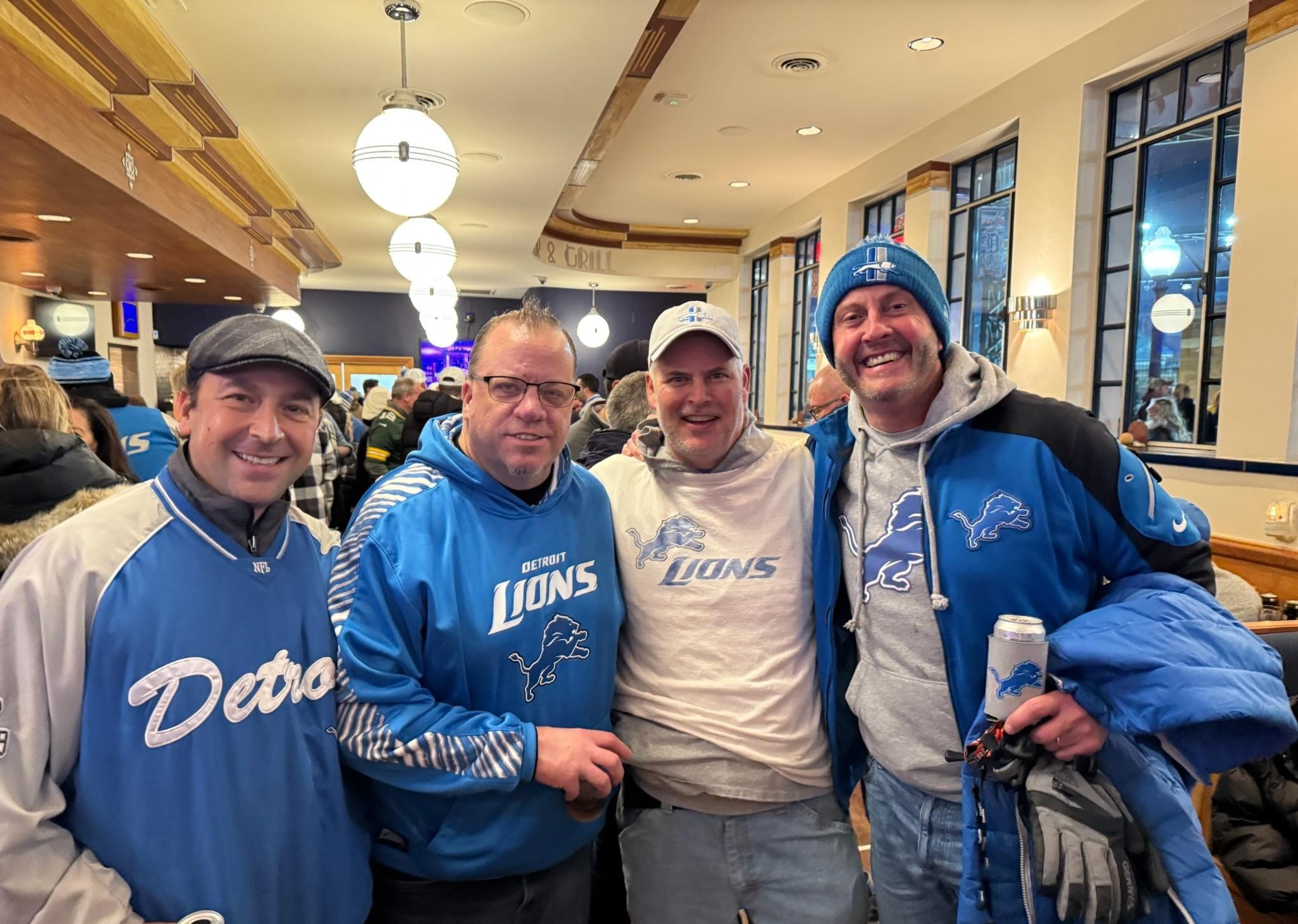 Detroit Lions tailgate scene