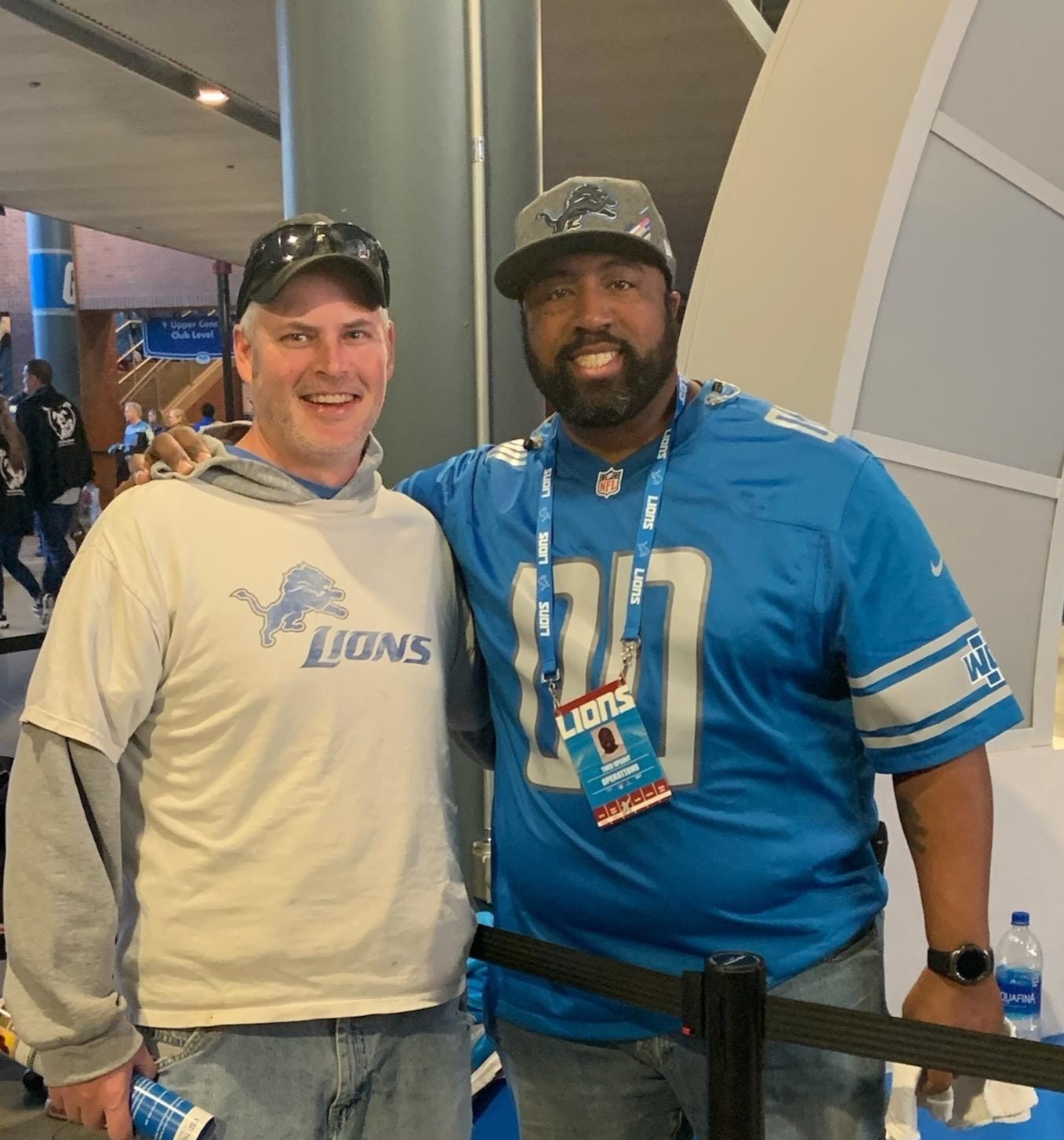 Detroit Lions fans on a football trip