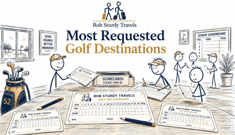 Most Requested Golf Destinations guide by Rob Sturdy Travels
